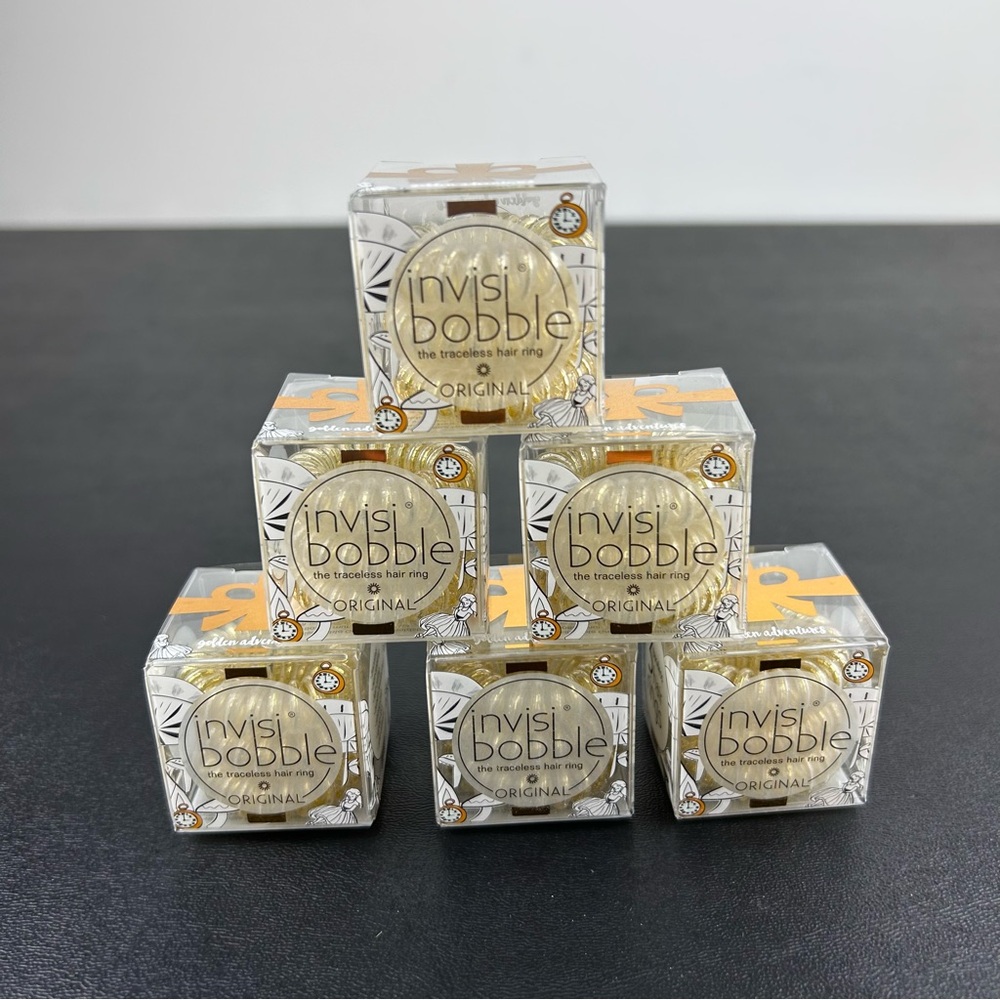 Invisibobble Original Traceless Hair Ring Tie Golden Adventures Lot Of 6